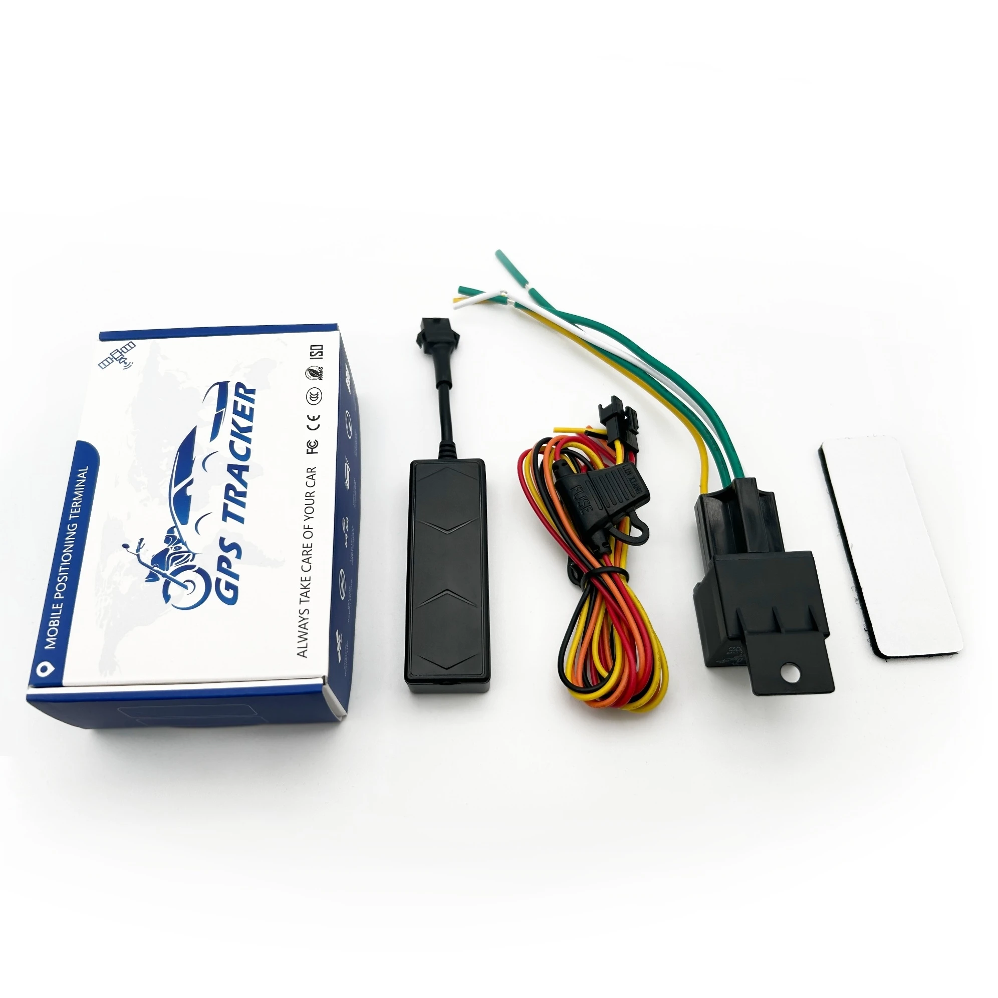 Best Quality Mini GPS Tracker for Cars Motorcycles Bicycles Real-Time LBS Android App Track View 2G Network Coverage 1-Year