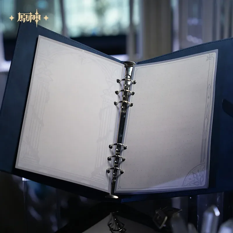 miHoYo Official Game Genshin Impact Handbook Gift Box Tartaglia Arlecchino Anime Stamp Paper Tape Cartoon Prop Cosplay Xmas Gift