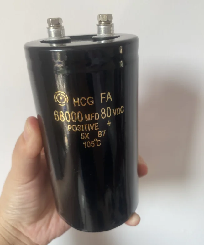 

New Original Screw Electrolytic Capacitor 80V 68000UF 65X120mm for Inverter