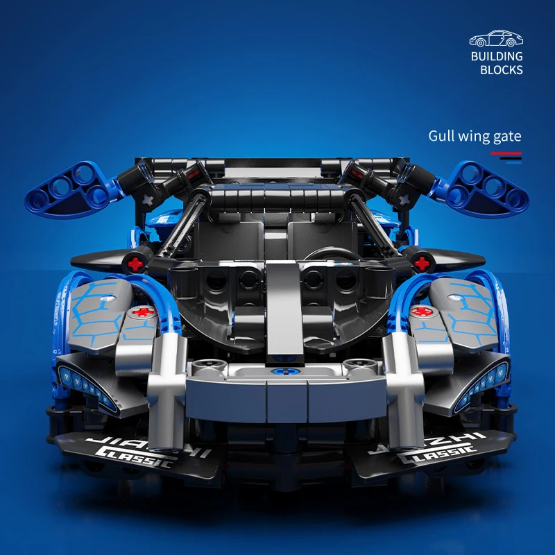 Technische 1:18 Schaal Super Sport Auto Senna GTR Bouwsteen Racing Bricks Model Trek Voertuig Supercar Speelgoed Voor Geschenken