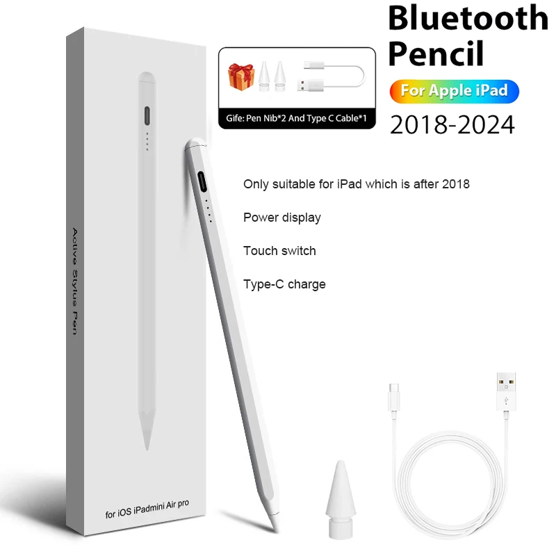 Optical pen-style touch pen suitable for Apple stylus. iPad A16, 2025 Pro 13-inch, 12.9-inch, 11-inch Air 5, 4, 3, M2, M3, M4, M