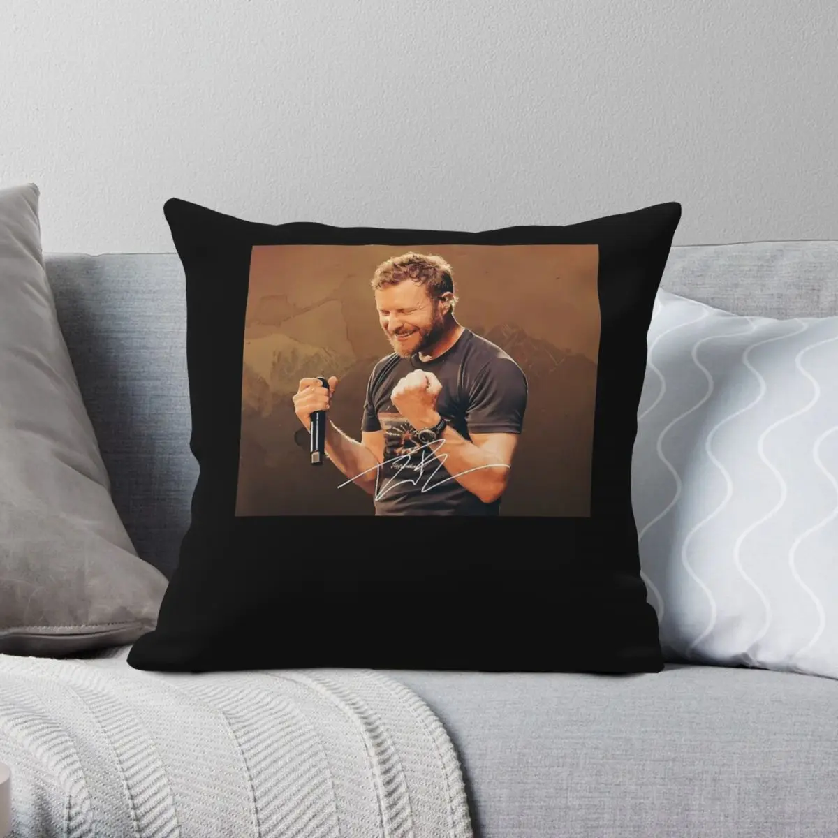 Dierks Bentley Bom Square Pillowcase Polyester Linen Velvet Printed Zip Decorative Sofa Cushion Cover 45x45