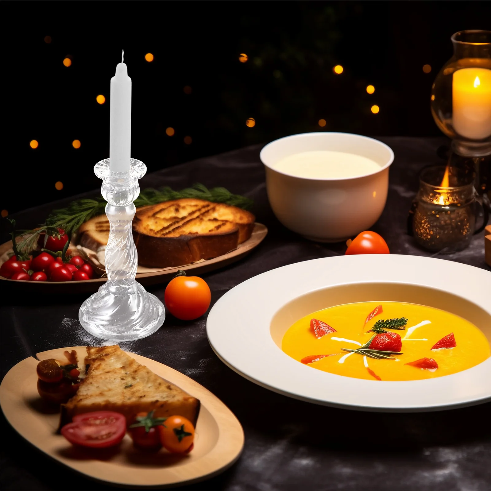 

Glass Holder Simple Style Decorative Tabletop Centerpiece for Dining Room Living Space Decoration Home Wedding Party