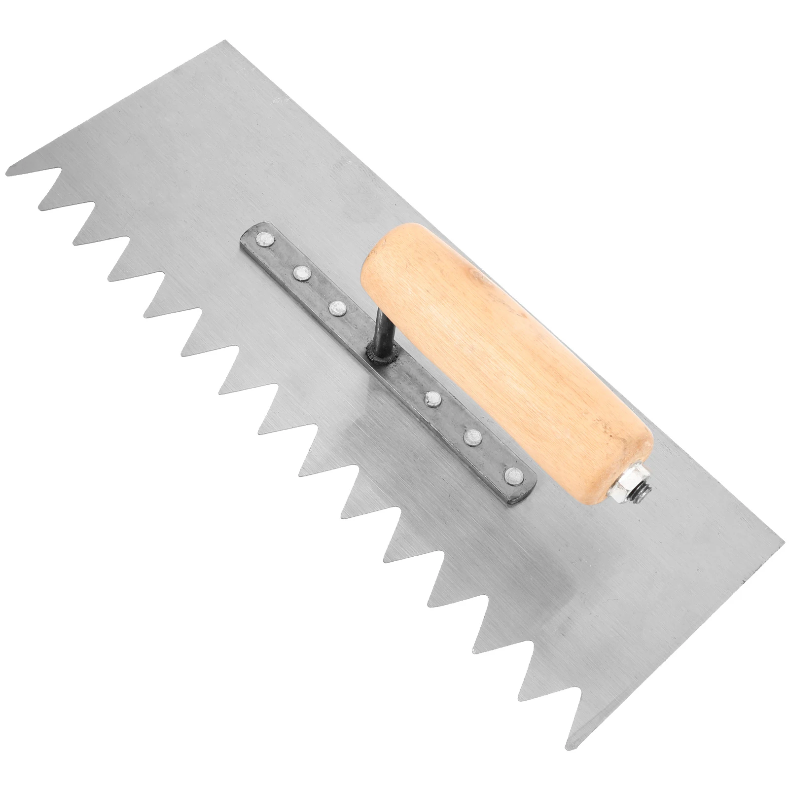 مجرفة خرسانية مجرفة البناء الثقيلة الكربون الصلب الخشب مقبض قبضة منحنية وأشار الأسنان النفط المعجون العمل تنوعا العملي