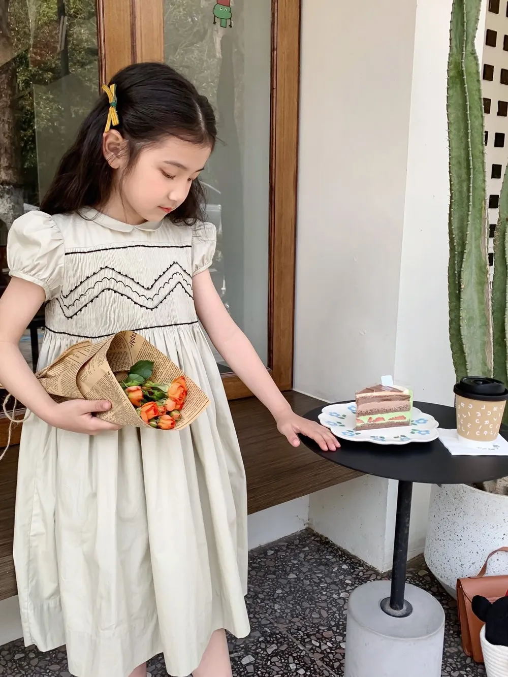 

girls party dresses summer dress High quality and complex handmade embroidered girls' dresses girls clothes