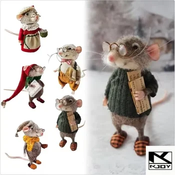 Needle Felted Mouse Ornament 4