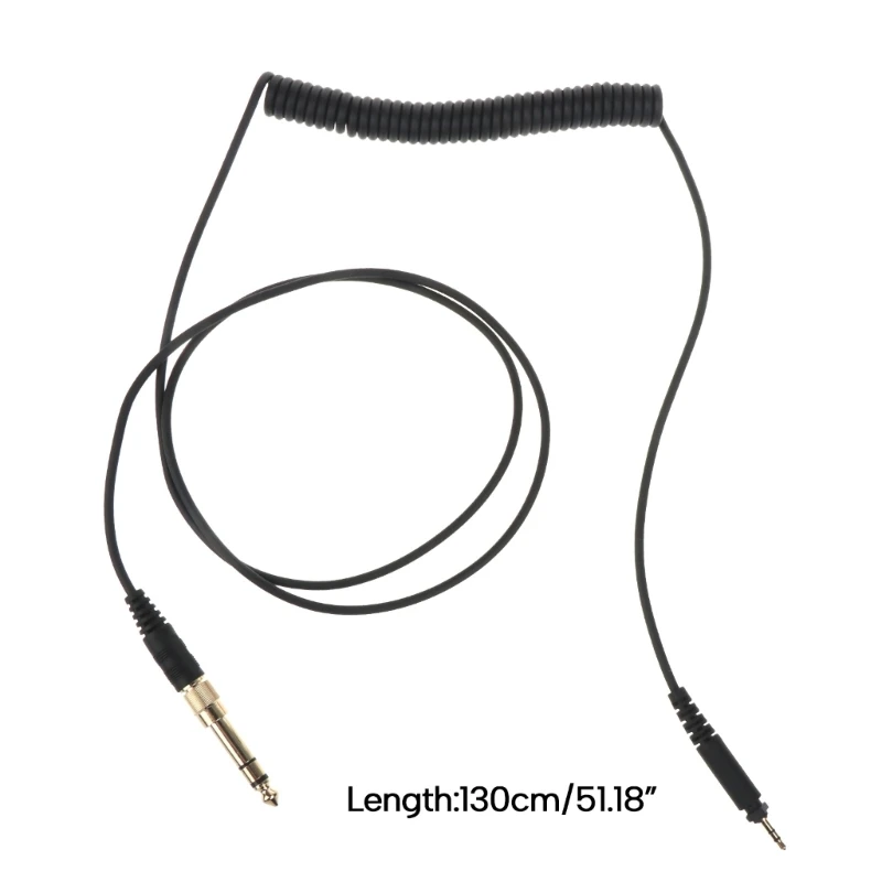 ヘッドフォンオーディオケーブル交換、shure用アダプターコード、2.5〜3.5mm、6.35mm、shure srh440、srh840、srh940