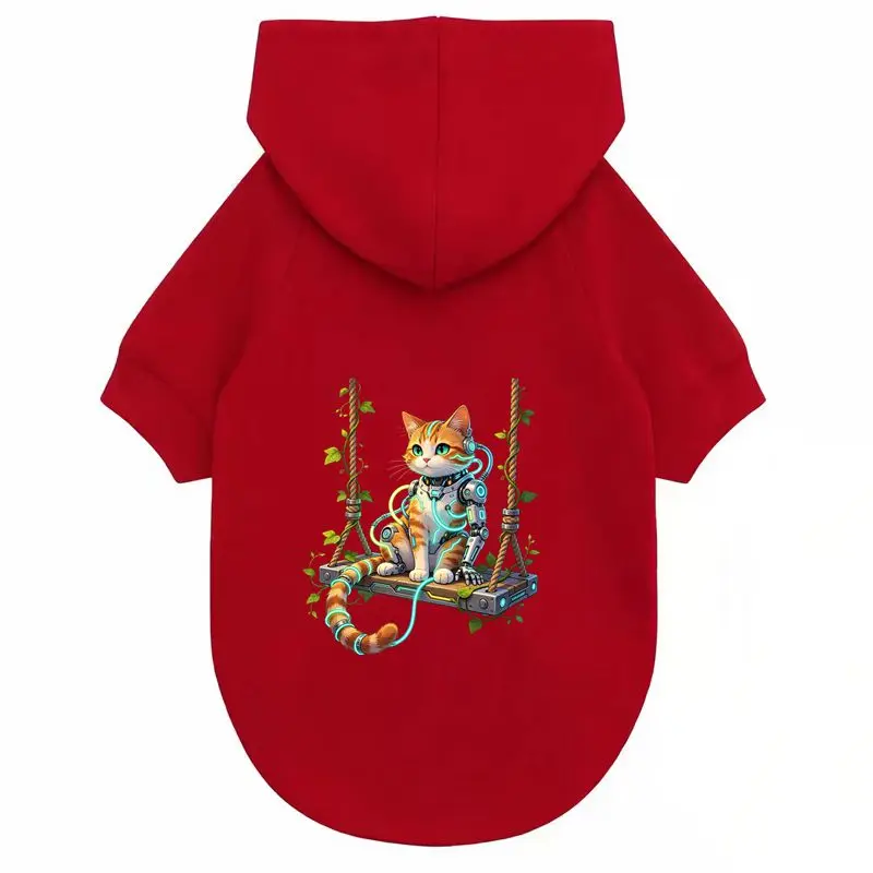 Cyber Cat Hoodie Dog Fashion Pet Coat Comfortable Breathable Autumn Winter