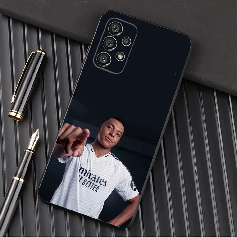 Football Star Cool M-MbappeS-S Phone Case For Samsung Galaxy A13,A21s,A22,A31,A32,A52,A53,A71,A80,A91 Soft Black Shell