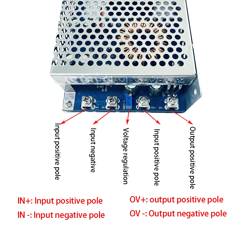 1000W DC-DC 50A Step Down Power Supply Module 25V-90V to 2.5V-50V Adjustable Buck Voltage Converter With Heat Sink and Fan