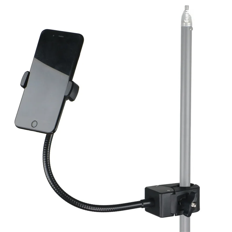Metal Hose Mobile Phone Stand whit Super Clamp Lazy Bedside for iPad Tablet Holder Desktop Cantilever Support Bracket