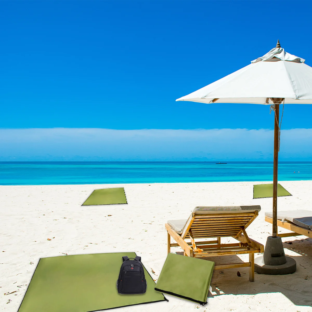 

1Pcs 300x300cm Oxford Cloth Waterproof Ground Mat Durable Portable Outdoor Blanket Camping Tent Beach Lawn Hiking Army Green