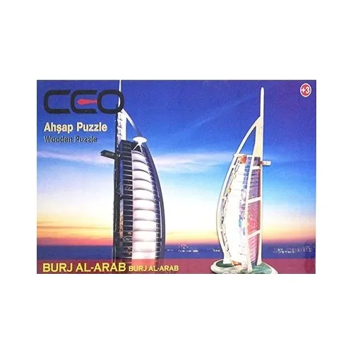 Rompecabezas de madera 3D Burj Al Arab de Ceo