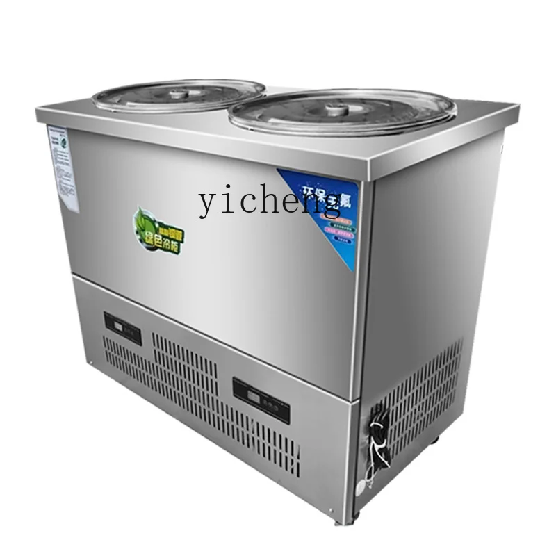 ZZ ведро для супа с холодной лапшой, коммерческое холодильное ведро для смузи из нержавеющей стали