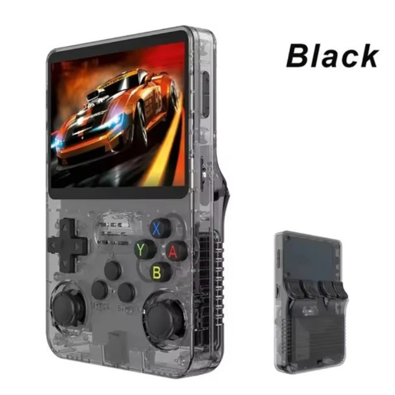 128G R36S Retro Handheld Video Game Console Linux System 3.5 Inch IPS Screen R35s Pro Portable Pocket Video Player 64GB Games