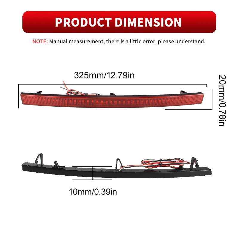 

2 × светодиодный задний стоп-сигнал, отражатель бампера, сигнальная лампа, задний фонарь, противотуманные фары для Chevrolet Corvette C7 2014-2019, красные автомобильные аксессуары