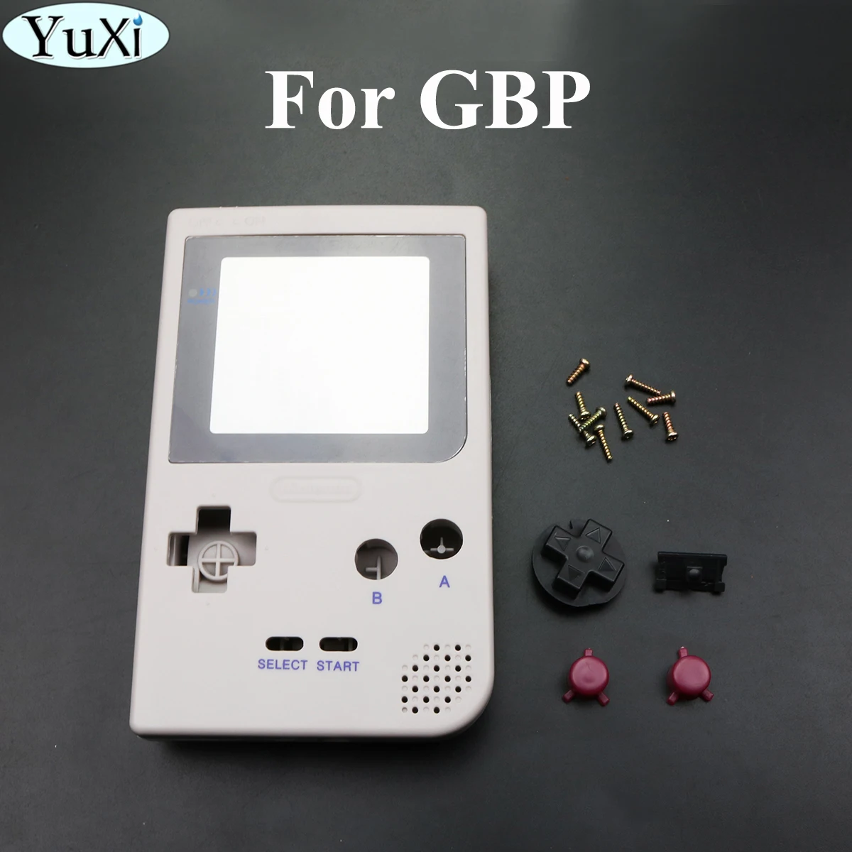 

YuXi Limited Edition Grey Full Housing Shell Buttons Mod Repair for GameBoy Pocket for GBP DMG-01