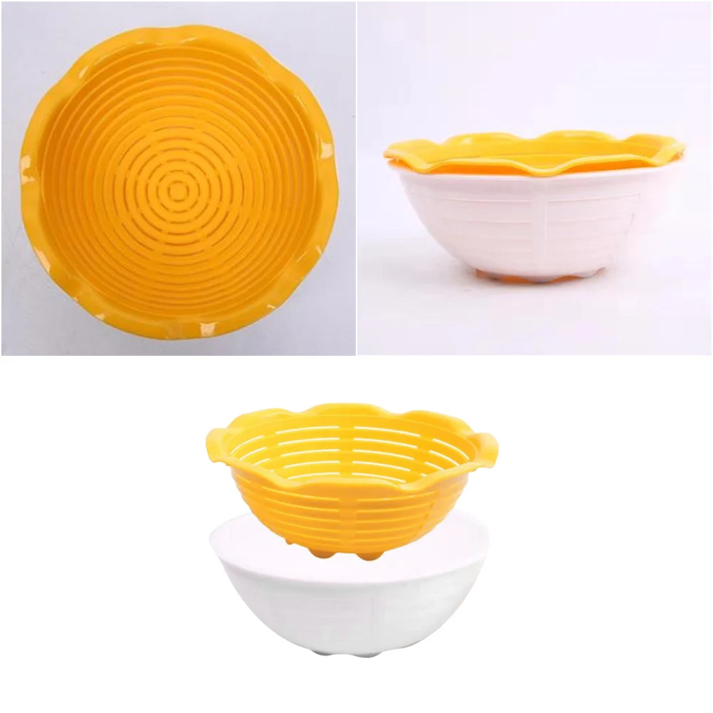 

Multifunctional Fermentation Basket Bread Proofing Drain Rack 2 Layer Storage Fruit Vegetable Washer Home Baking Kitchen