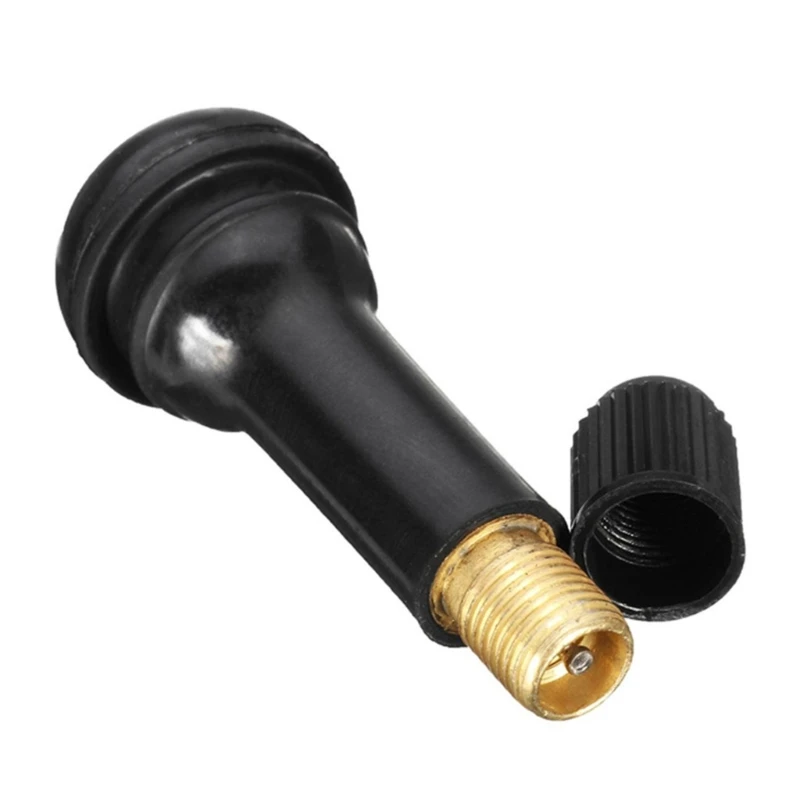 TR413 Tire Valves Stem Rubber Snap-in Valves, Tubeless Valves Stems for 0.453 inch Rim Holes for ATV Car Motorcycle