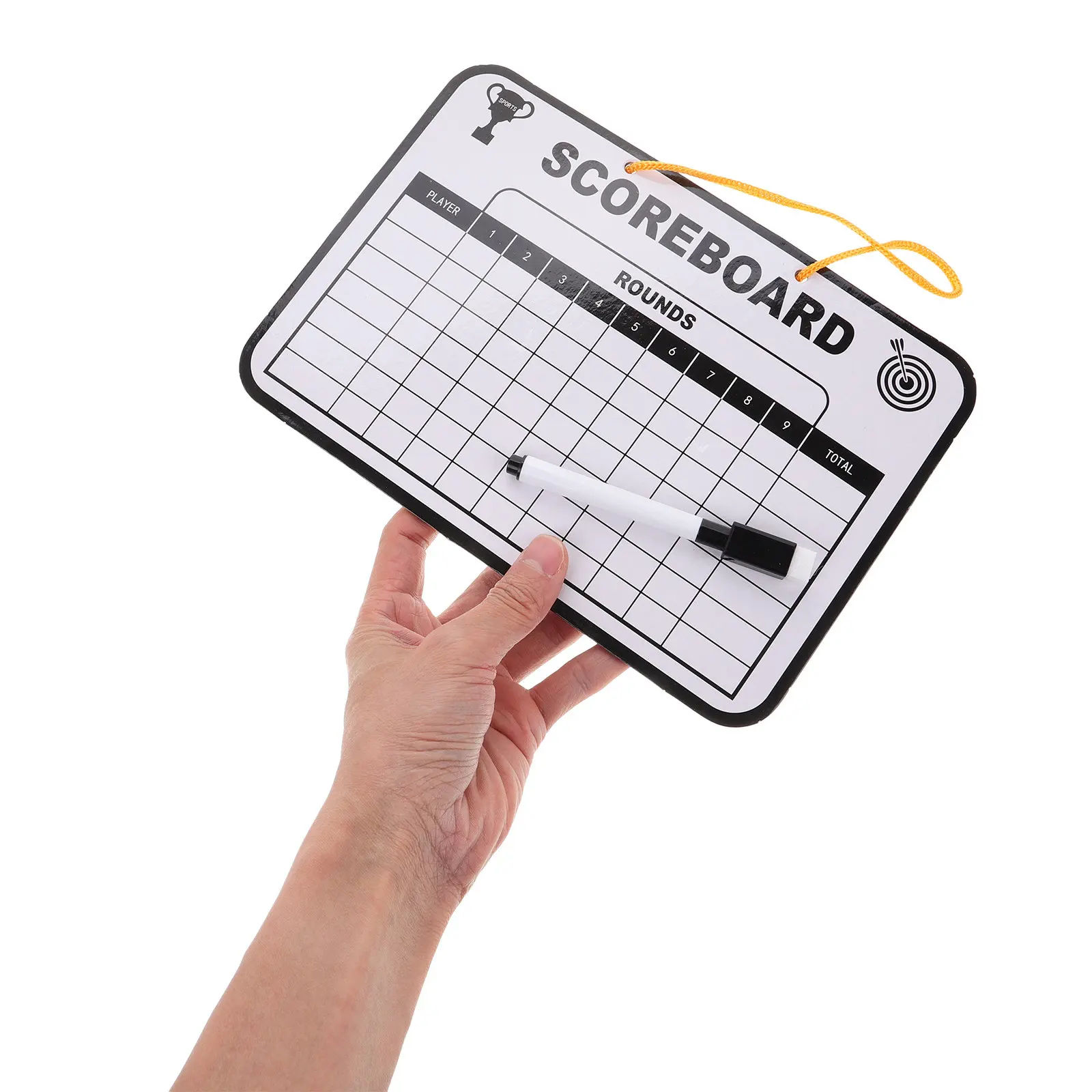 

1 комплект двусторонней доски для записи результатов в гольфе, портативная, многоразовая, для тренировок и соревнований