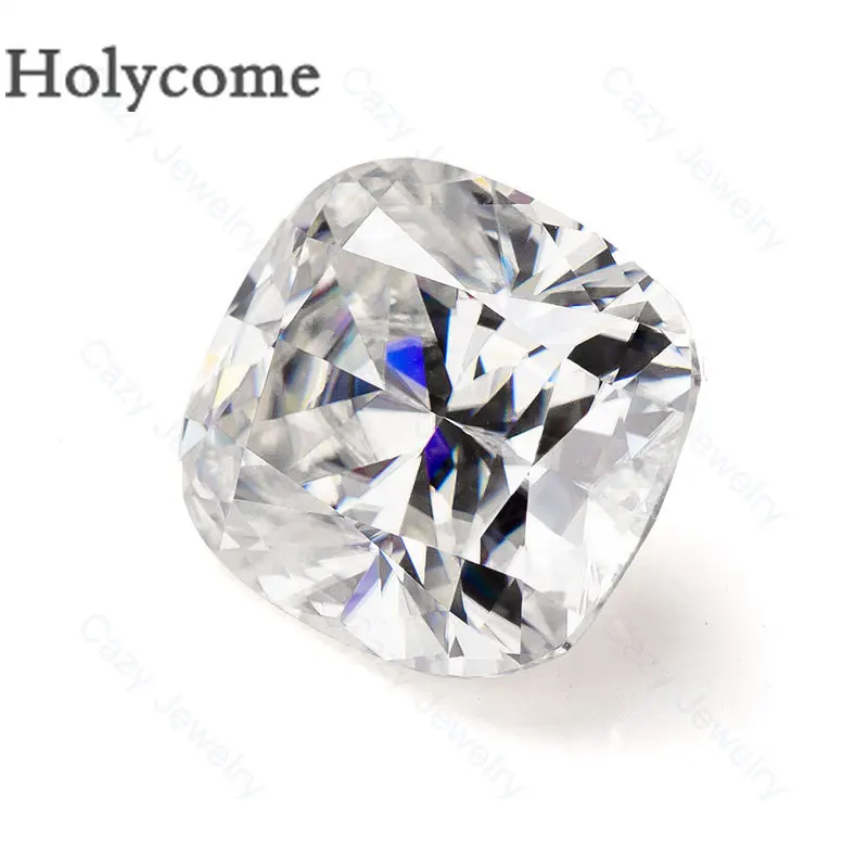 

Cushion Cut Moissanite Synthetic Diamond Fashion Style Wholesale Price Gemstone D Color White VVS1 Clarity for Jewelry Making