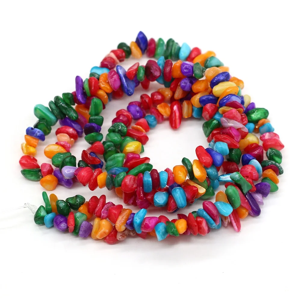 Natural stone Beads Mix-color  irregular shape crystal gravel  For Jewelry Making DIY Bracelet Necklace Accessories Evil Eye image 4