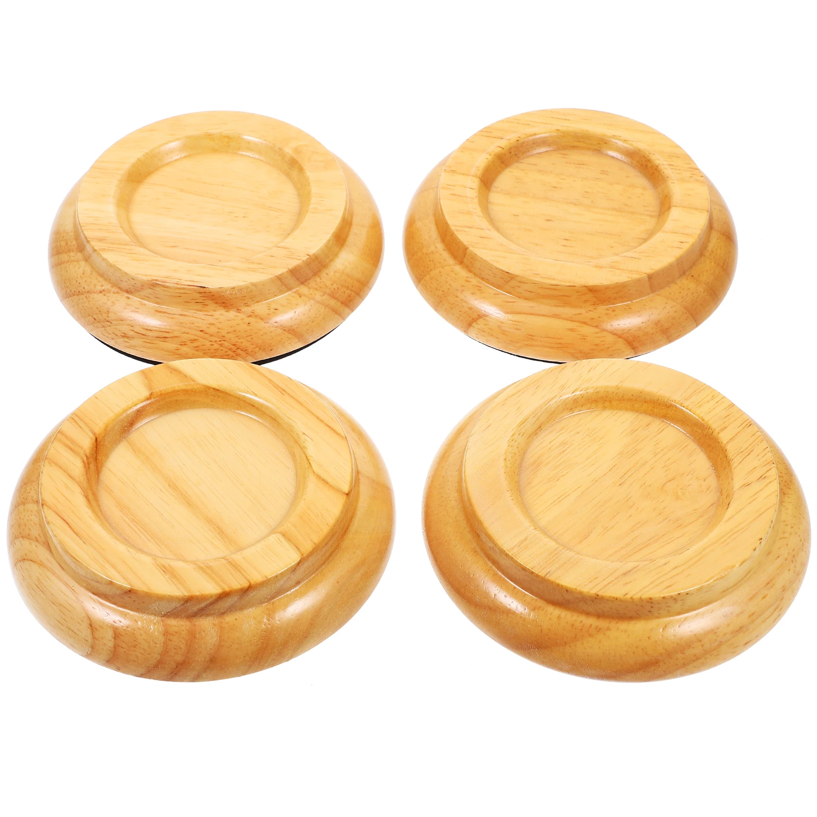 

4 Pcs Piano Mat Round for Supports Protector Pad Slider Floor Protectors niture