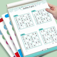 Sudoku Book For Beginner Children Elementary School Student Four Six Nine Grid Games Logical Thinking Ladder Training Puzzle Toy