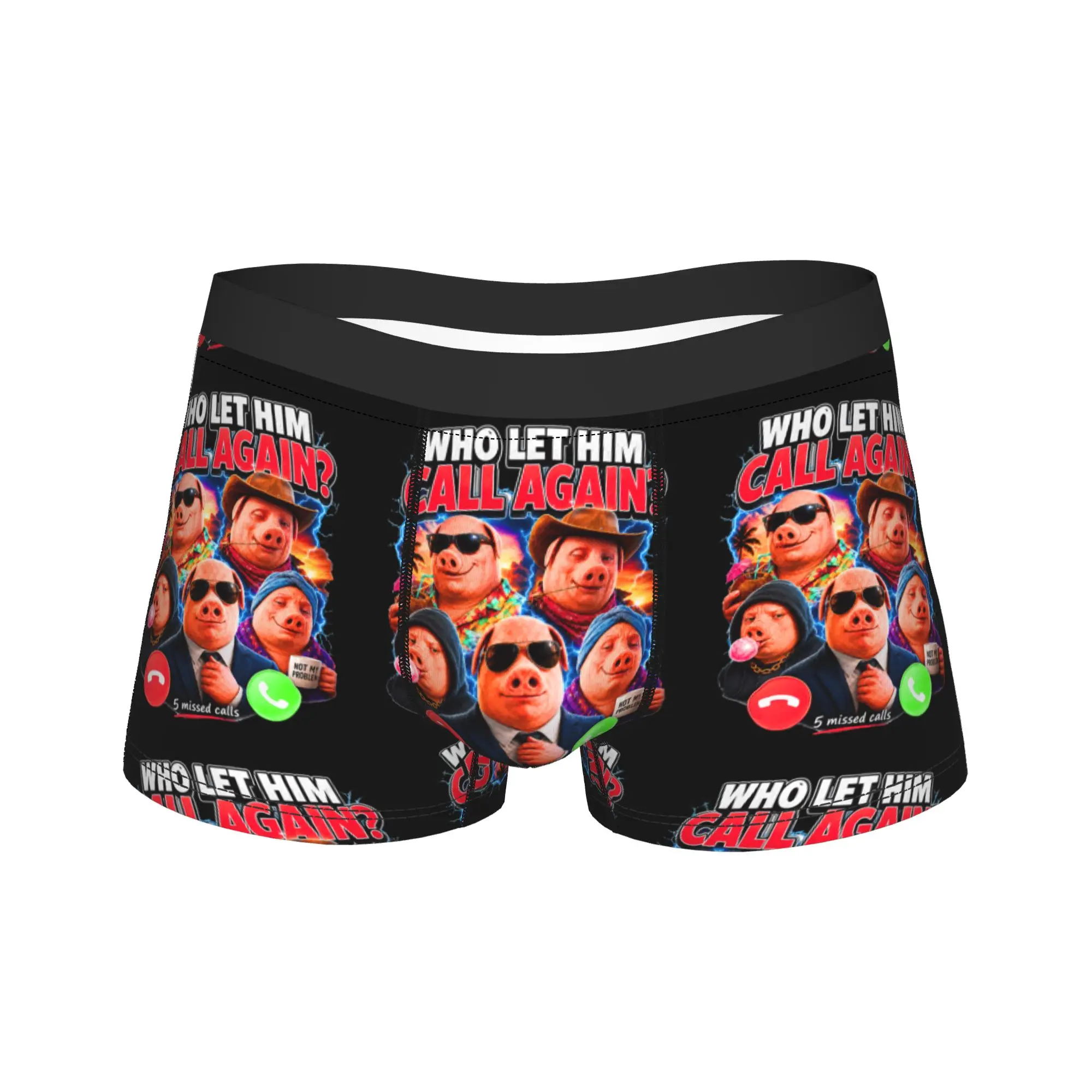 John Pork Who Let Him Call Again Premium Tri Blend Boxer Shorts Pouch Underwear Printed Shorts Briefs Classic Men's Underpants