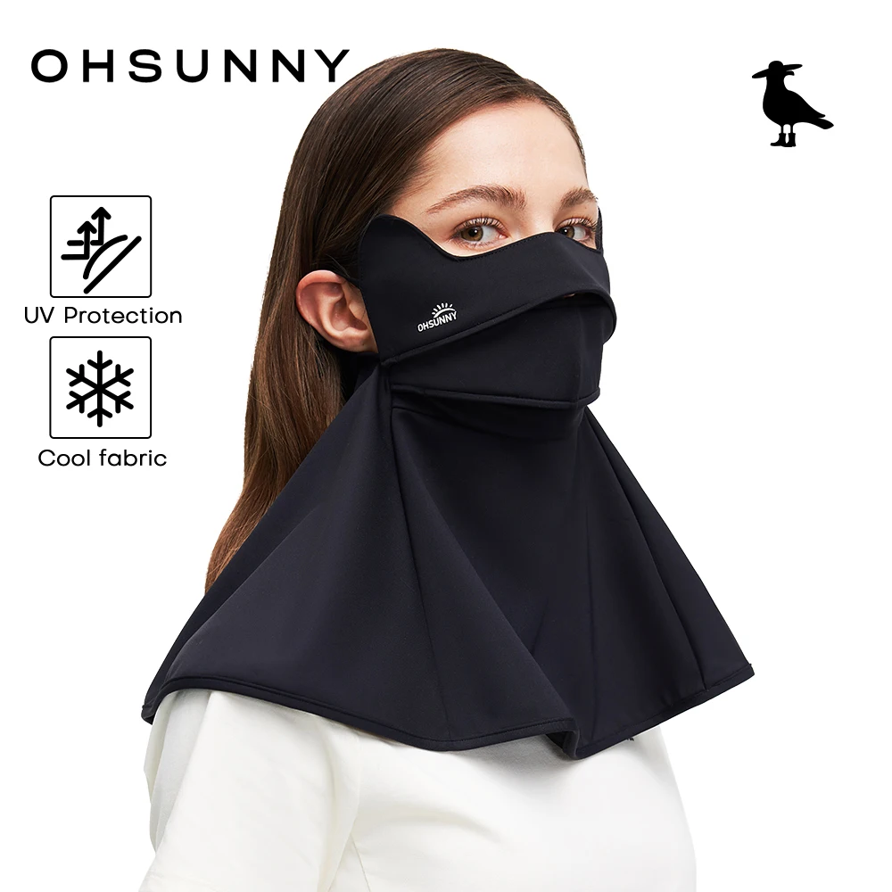 

OhSUnny 3D Breathable Scarf Face Cover,Unisex Super Sun Protective Cooling UV Mask ,Outdoor Dark Mouth Nose Open Balaclava