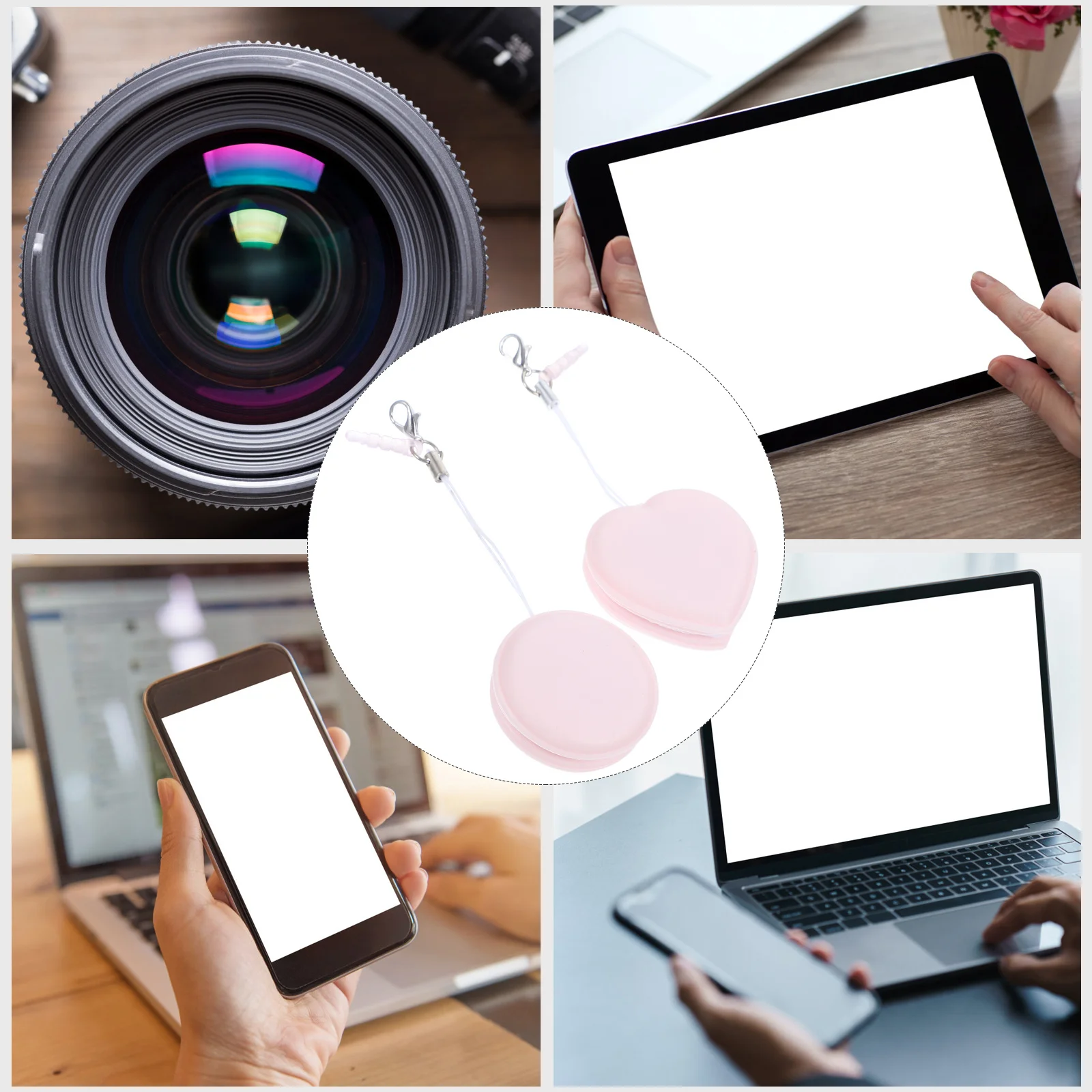 

2pcs Compact Cleaning Cloths For Eyeglasses Phone Screen Camera Wipes Electronic Devices Screen Wipes Smudge Cleaner