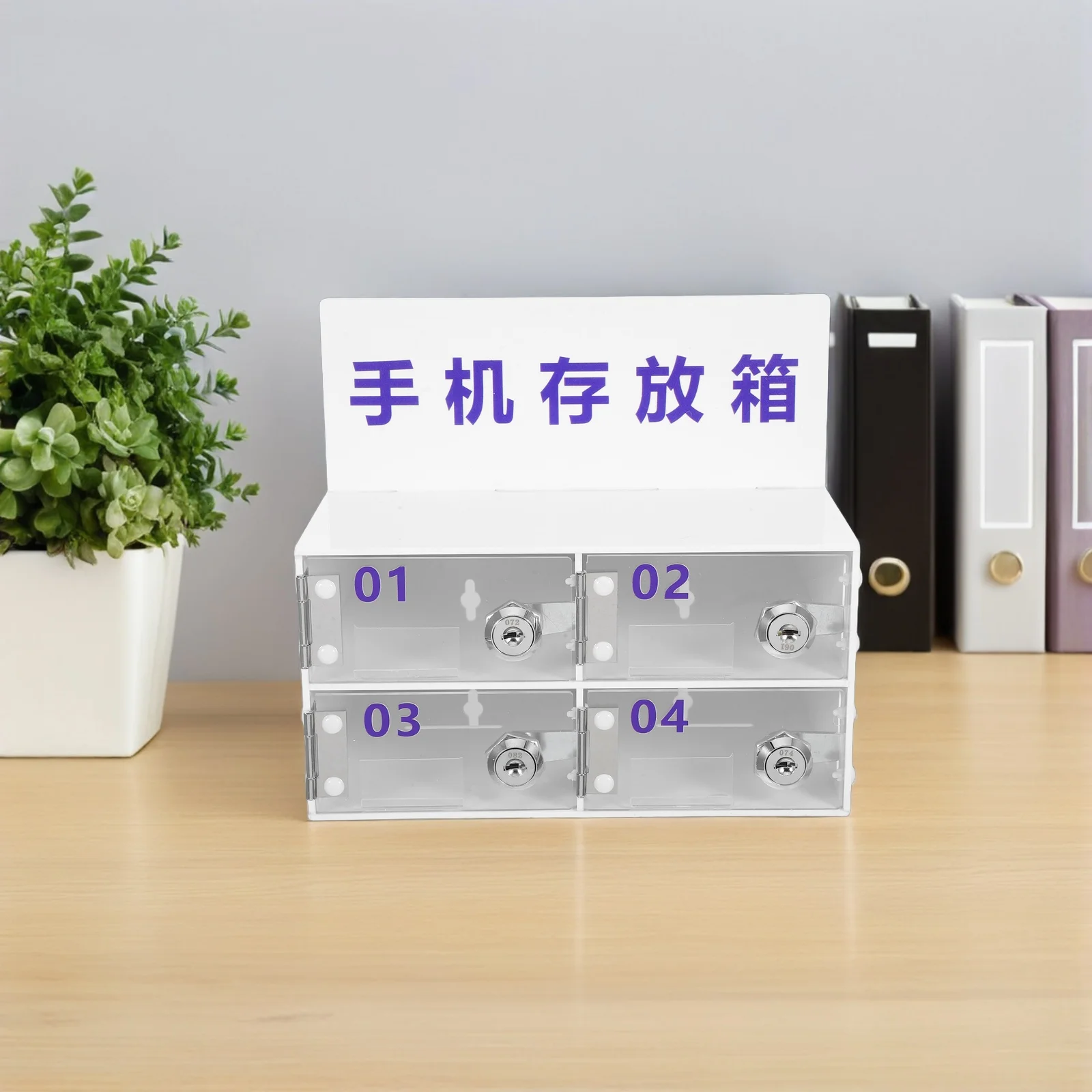

Acrylic Phone Cabinet Storage Boxes Organizer Containers Preservation Mobile Holder Units Phone Management Storage Basket