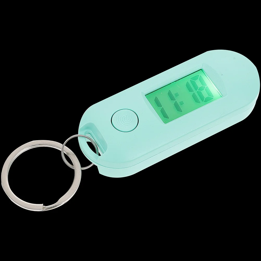 2 Pcs Electronic Watch Key Chain Practical Ring Watches Pocket Keychain Plastic Portable