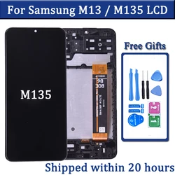 6.6'' For Samsung M13 M135 LCD Display With Touch Screen Digitizer Assembly For Samsung M135 SM-M135F LCD