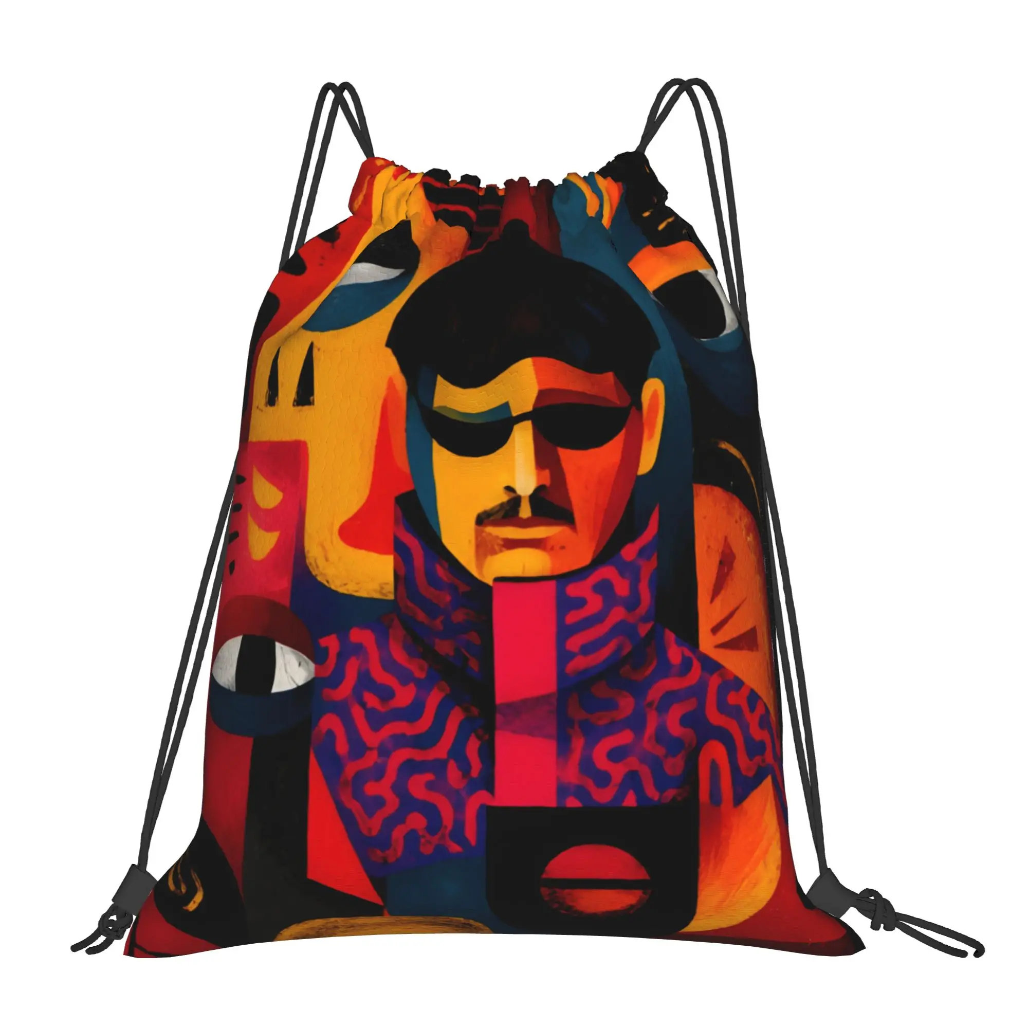 Oliver tree Drawstring Bag  Fashion Lightweight Sackpack String Bags Men Football Gym Backpack