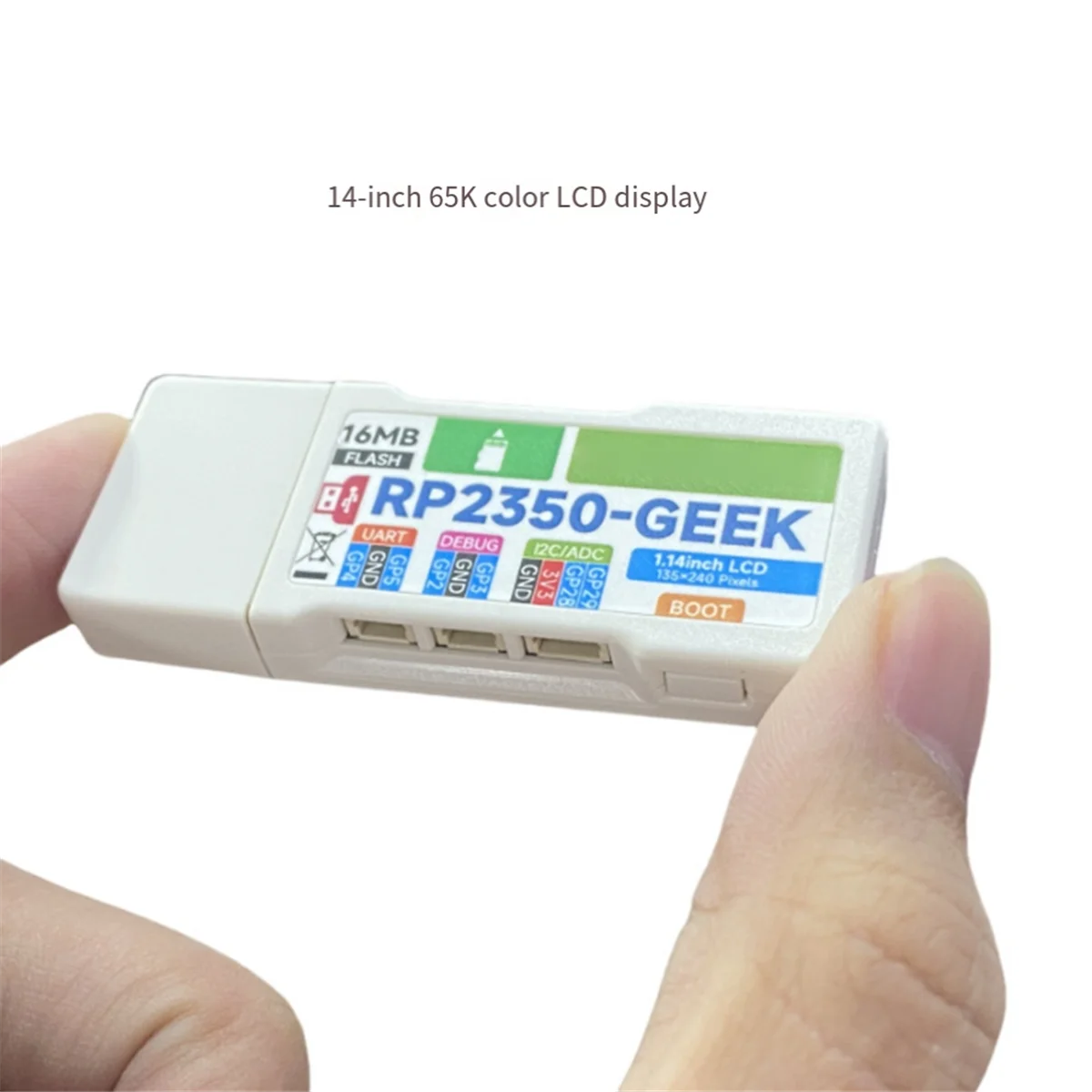 2025 + RP2350 RP2350A رقاقة 1.14 بوصة LCD 240x135 دقة 65K لون SWD/UART/I2C لـ OpenOCD/CMSIS-