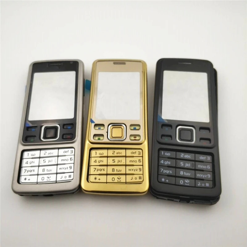 For Nokia 6300 Full Complete Mobile Phone Housing Cover Door Frame Battery Back cover + English Keypad