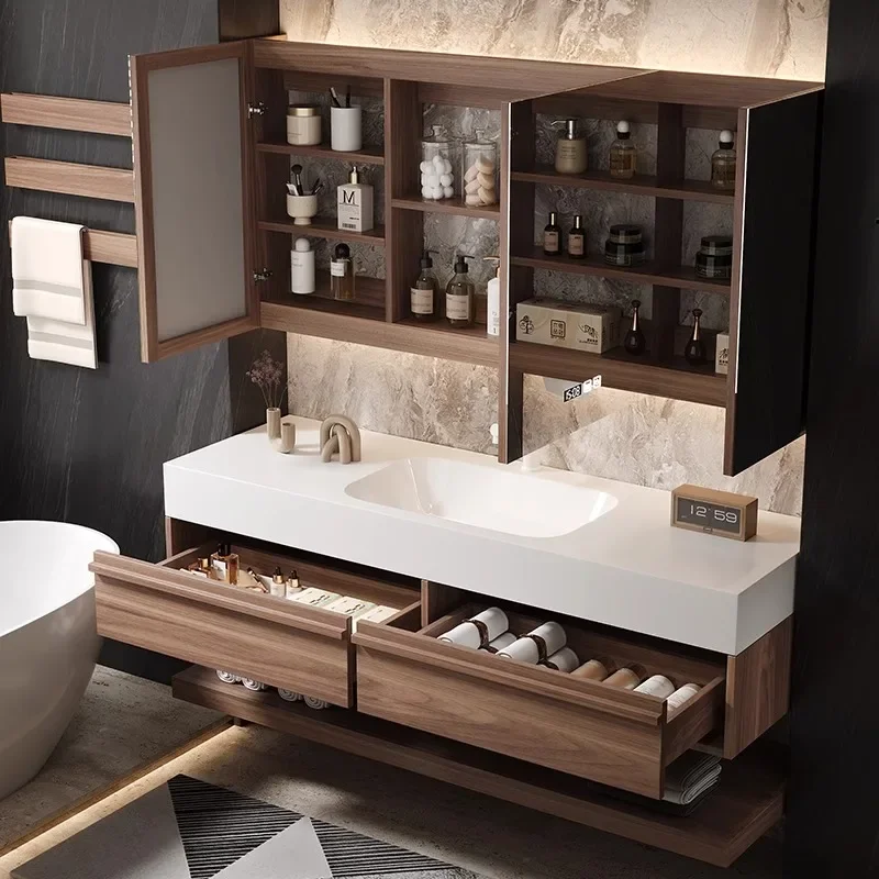 Bathroom Vanity Sink Cabinet Waterproof Bathroom Cabinet Set Manufacturer Wholesale for Bedroom Customizable