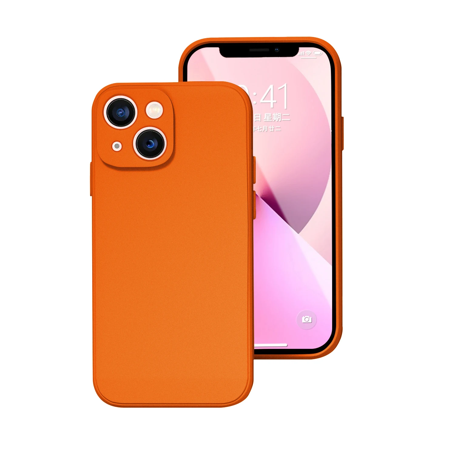Handyhülle für iPhone 14 Plus 13 12 Mini 11 Pro Max Xs X Xr 7 8 Candy Color Square Liquid Silicone Soft Protector Back Cover – Detail 8