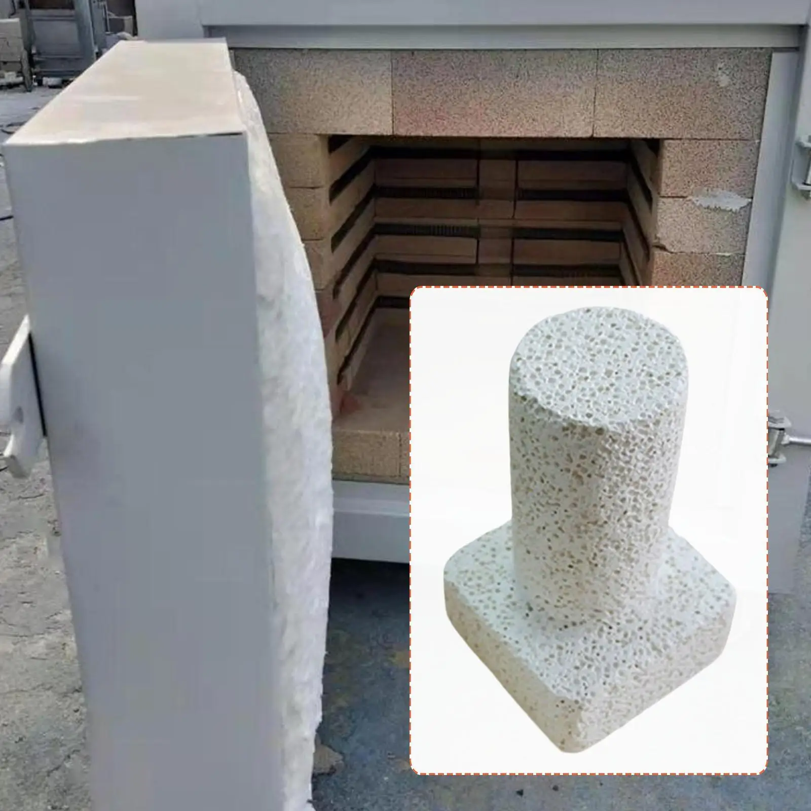 Professional Firing Clay Pottery Kiln Plug Mullite Material Energy Efficient Accessory for Electric Kilns