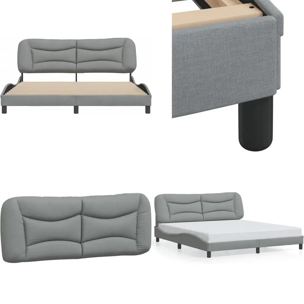 

Светло-серый комплект мебели для спальни в гостиничном стиле с кроватью