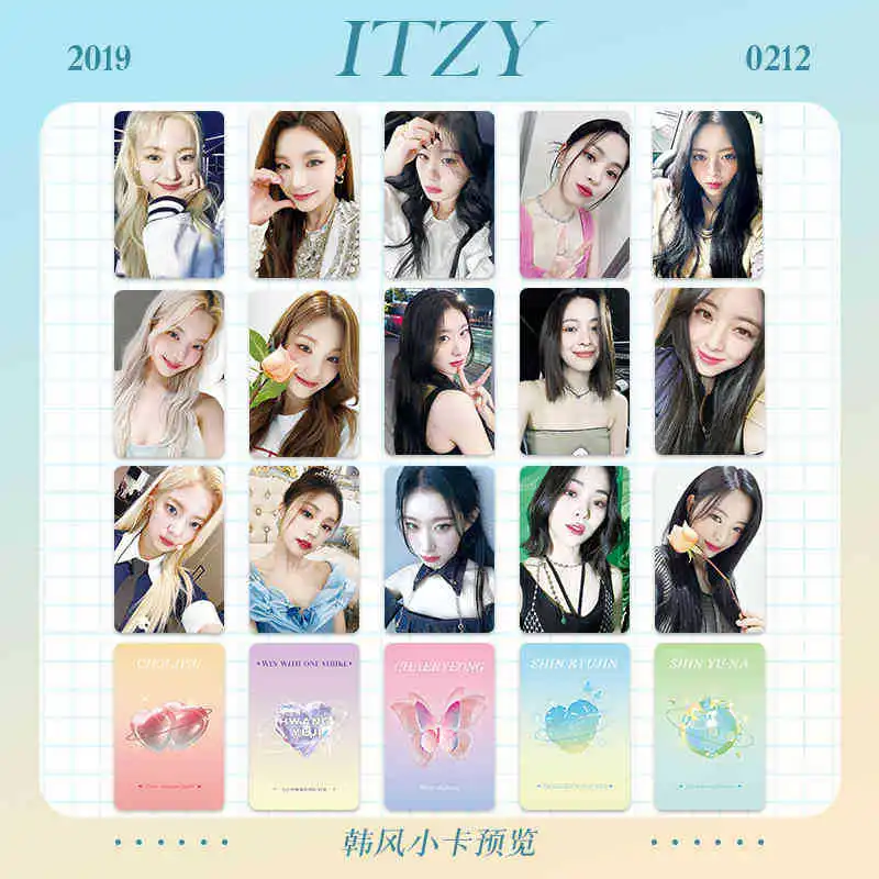 

6pcs/Set Kpop ITZY Lomo Cards HD High Quality Photo New Photocard Yeji Lia Ryujin Chaeryeong Yuna Fans Collection Gift