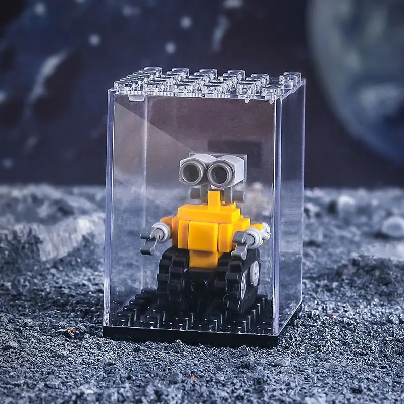 子供のためのビルディングブロックのおもちゃ,宇宙船モデル,ミニウォールフィルム,wal l.e,eva建設ロボット,クラシックドールセット,ギフト