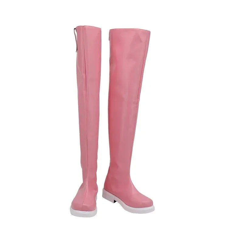 Anime Clear Card Sakura Cosplay PU Leather Shoes Halloween Carnival Boots Prop Custom Mades;2'd,5.h; - view 5