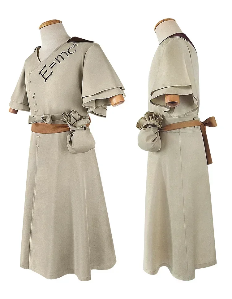 2025 أنيمي الدكتور ستون تأثيري Ishigami Senkuu Kostuum Pruik Shigami Senkuu موحدة Jurk Mannen Vrouw مجموعة كاملة للهالوين