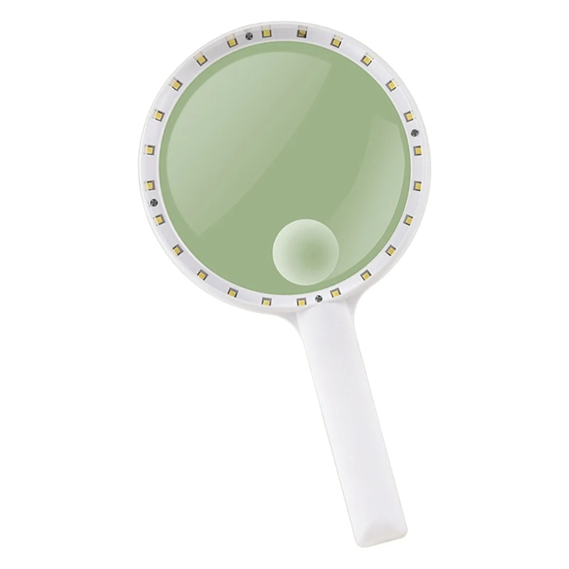 Vidro ampliação amigável para idosos com lâmpada LED brilhante para inspeção detalhada