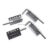 2PCS Fuselage Locker Aluminum Canopy Lock Latch Heavy Duty Spring Loaded FOR F3A UAV Fixed Wing RC Airplane Aircraft