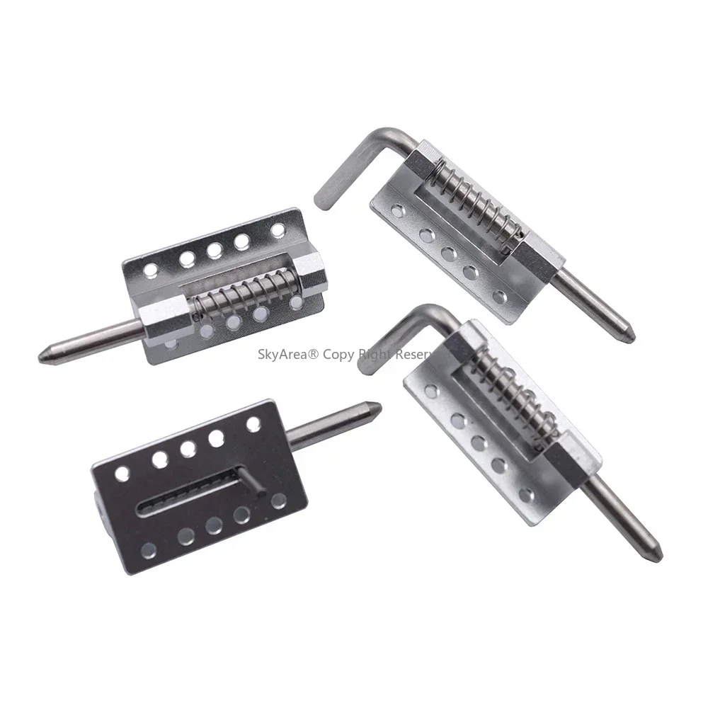 SkyArea 2PCS Fuselage Locker Aluminum Canopy Lock  Latch Heavy Duty Spring Loaded FOR F3A UAV Fixed Wing RC Airplane Aircraft