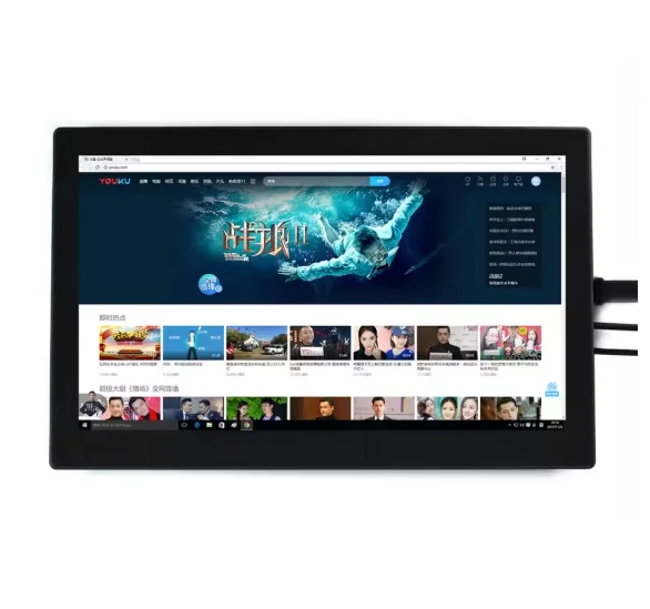 13.3inch LCD (H) (with Case) IPS Display with Toughened Glass Cover Computer Monitor Supports Windows 10 Raspberry Pi