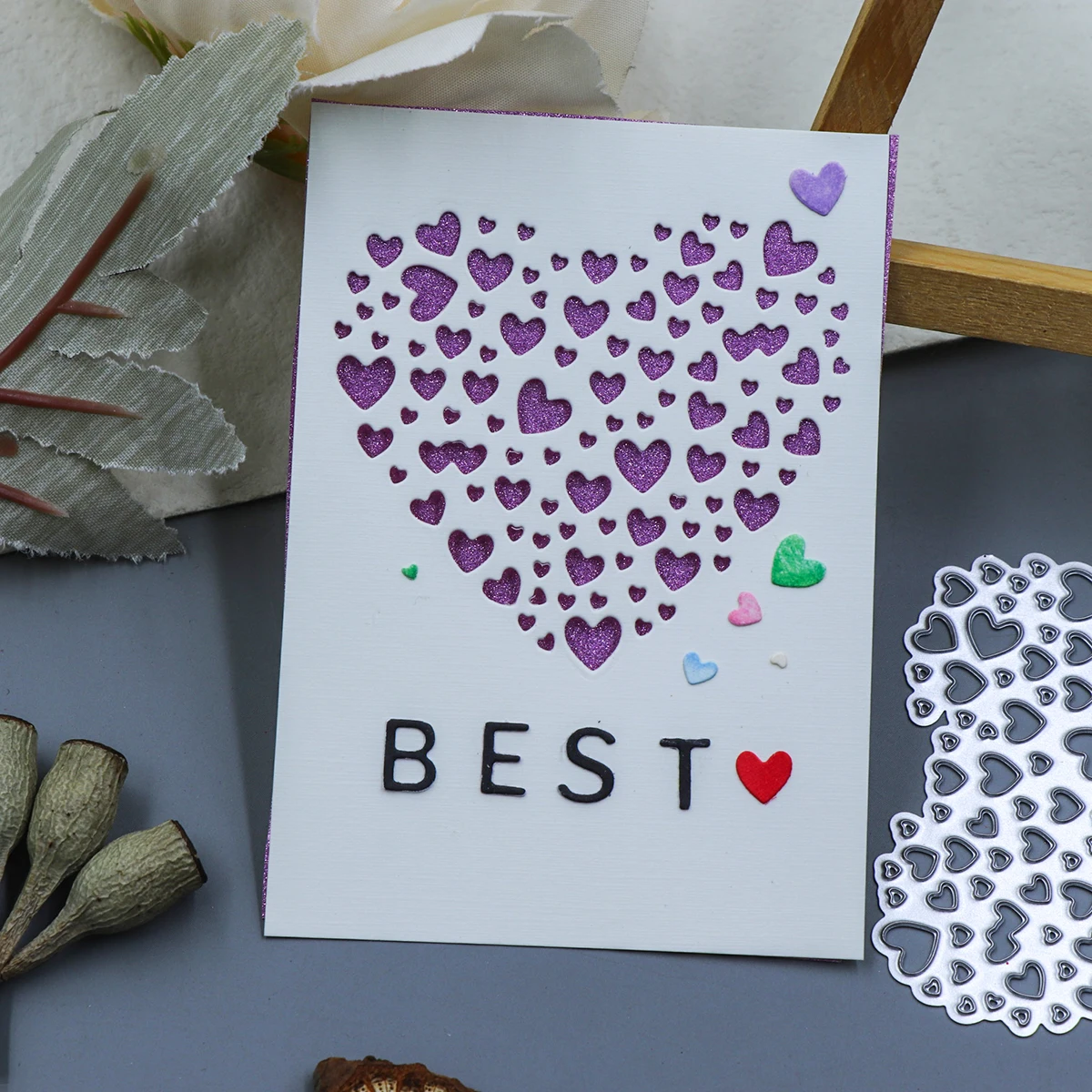 

Heart Frame Metal Cutting Dies for Scrapbooking DIY Manual Album Embossing Punching Craft Die Cuts